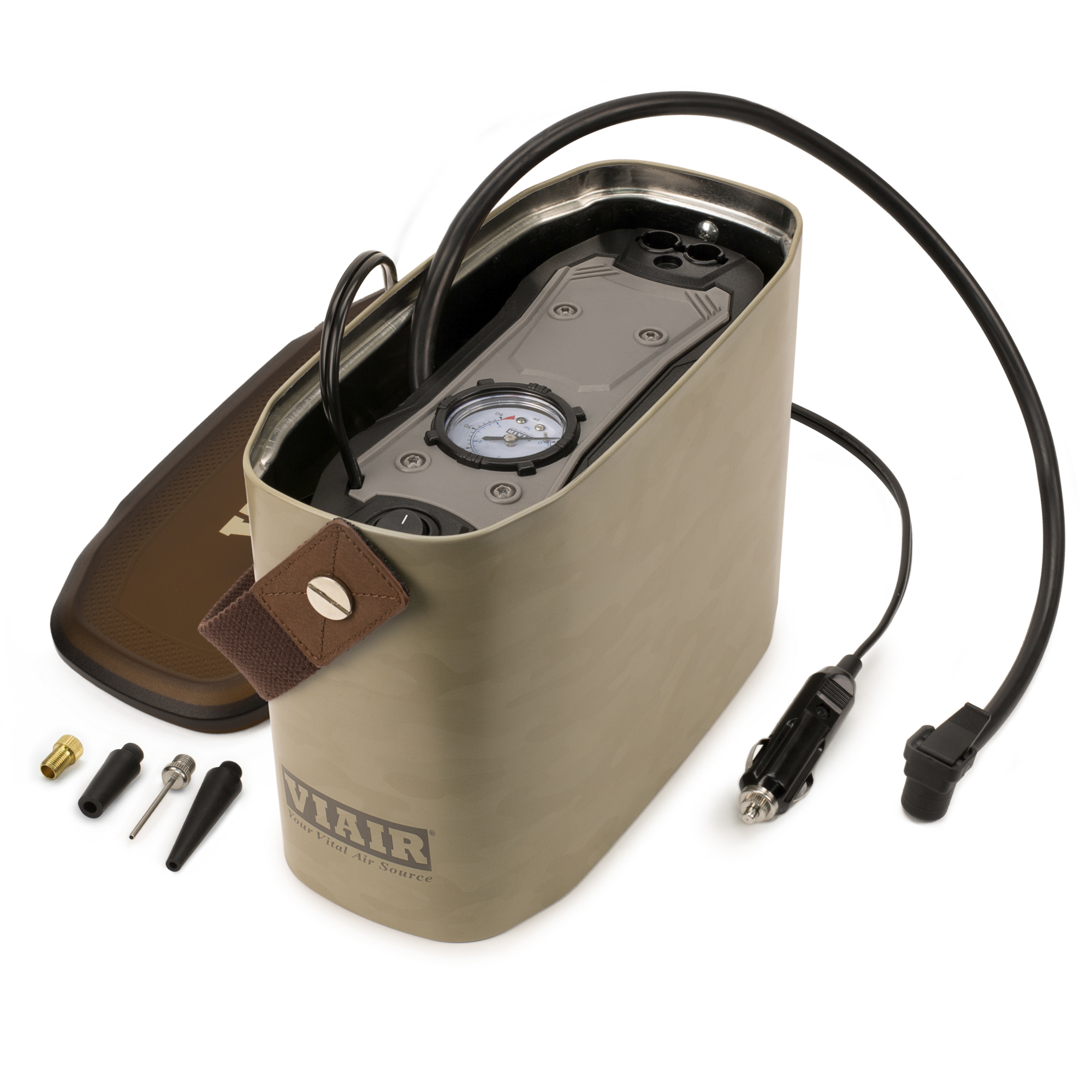 Viair, 75P Portable Air Compressor Tire Inflator, Max. PSI 50 Power Source Electric, Model# 00075